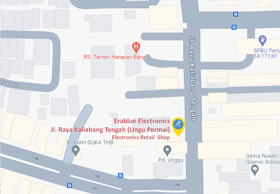 Peta ke toko EraBlue di  Jl. Raya Kaliabang Tengah No.74, RT.003/RW.006, Kaliabang Tengah, Kec. Bekasi Utara, Kota Bks, Jawa Barat 17125